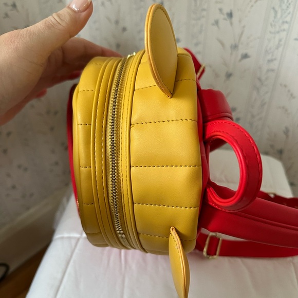 Loungefly Disney Winnie the Pooh Yellow and Red Backpack - Picture 9 of 16